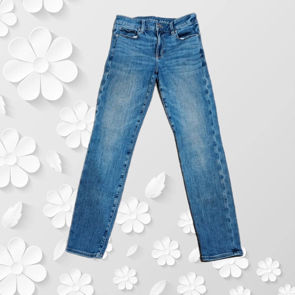 American Eagle Ne(x)t Level Stretch Women Jeans Back Pocket  Detail 4Regular - Picture 2 of 12